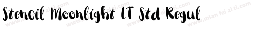 Stencil Moonlight LT Std Regular字体转换
